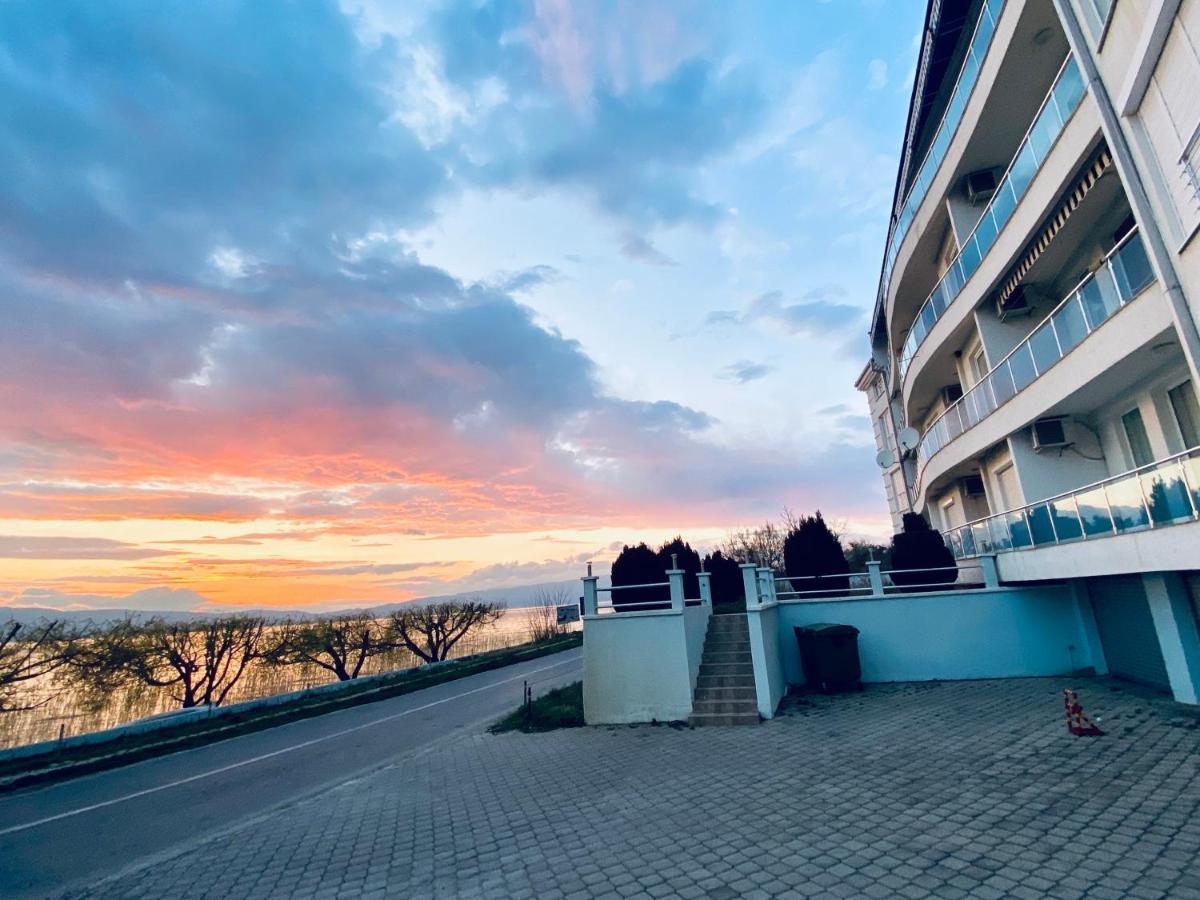 Aqua Blue Lakeview Apartment Ohrid Peštani Εξωτερικό φωτογραφία