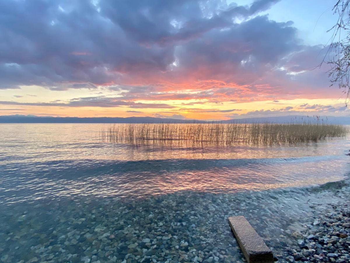 Aqua Blue Lakeview Apartment Ohrid Peštani Εξωτερικό φωτογραφία